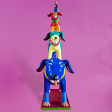 Three Dogs and one Rooster Tower, Betus Clay