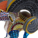 Gold Horns Ram Alebrije, Copal Wood