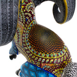 Gold Horns Ram Alebrije, Copal Wood