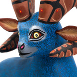 Blue Ram with Brown Horns Alebrije, Copal Wood
