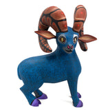 Blue Ram with Brown Horns Alebrije, Copal Wood