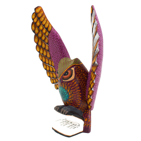 Owl on Book Alebrije, Copal Wood
