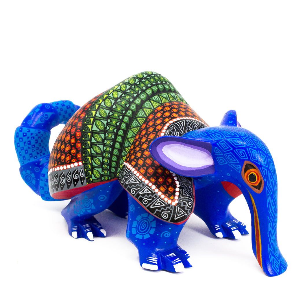 Blue Anteater Alebrije, Copal Wood