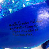 Blue Bull Alebrije, Copal Wood