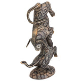 Two Bulls Fighting, Copal Wood