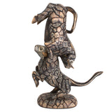 Two Bulls Fighting, Copal Wood