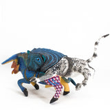 Lion and Bull Fighting, Copal Wood