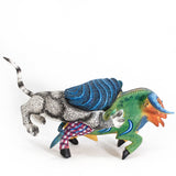 Lion and Bull Fighting, Copal Wood