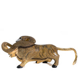 Bull and Snake Fight Alebrije, Copal Wood