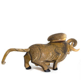 Bull and Snake Fight Alebrije, Copal Wood