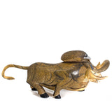 Bull and Snake Fight Alebrije, Copal Wood