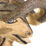 Bull and Snake Fight Alebrije, Copal Wood