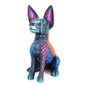 Small Xolotzcuintle Dog Alebrije (Purple Ears), Copal Wood