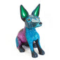 Small Xolotzcuintle Dog Alebrije (Green Ears), Copal Wood