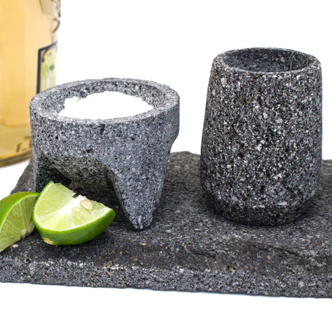 Tequila Tasters' Set, Basalt Stone