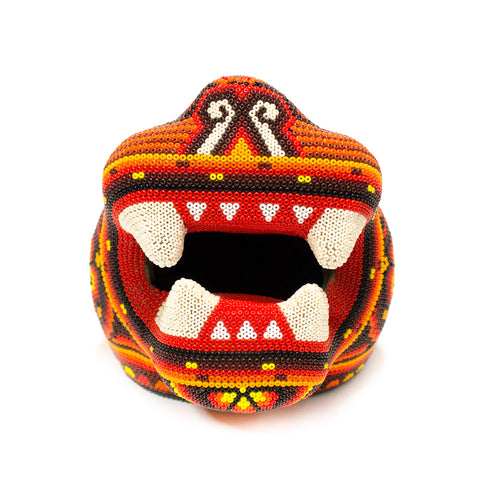 Small Jaguar Head, Beads Art