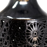 Medium Hearts Pattern Bottle, Oaxaca Black Clay