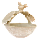 Birds and Flowers Clay Basket, Chiapas Pottery