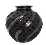 Striped Jug, Oaxaca Black Clay