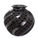 Striped Jug, Oaxaca Black Clay
