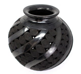 Striped Jug, Oaxaca Black Clay