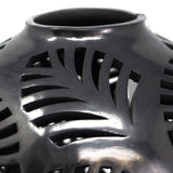 Palm Leaves Jug, Black Clay