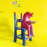 Newspaper-reading Dog, Betus Clay