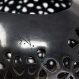 Thousand Petals Glossy Sphere, Black Clay