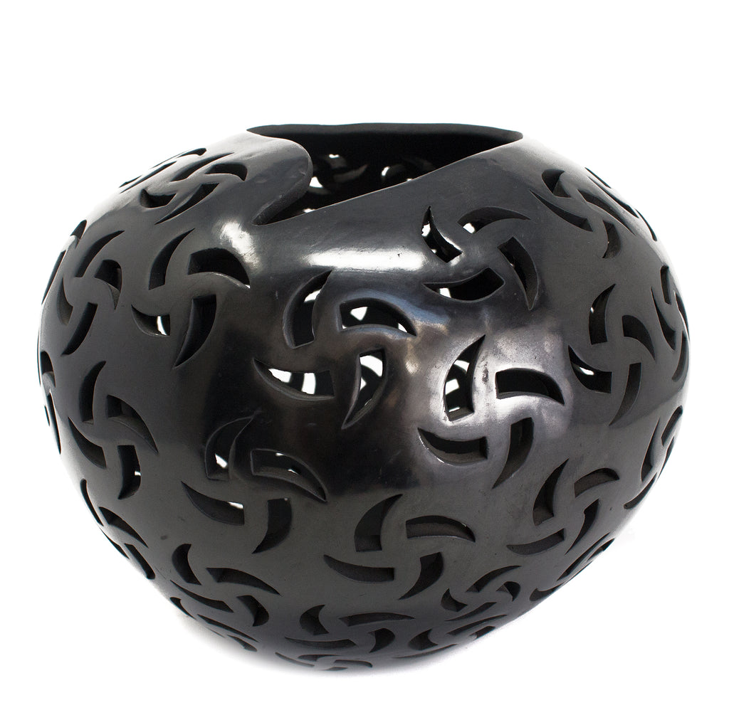Medium Rehiletes Sphere, Black Clay