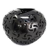 Medium Rehiletes Sphere, Black Clay