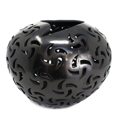 Medium Rehiletes Sphere, Black Clay