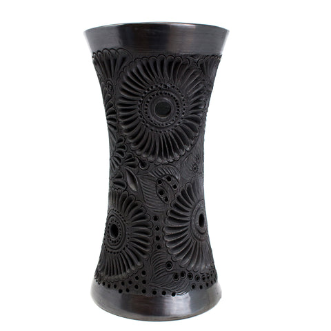 Nature Cup Flower Pot, Oaxaca Black Clay