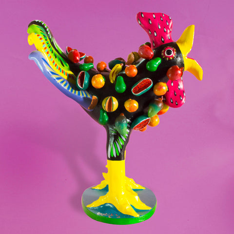 Standard Fruit-covered Rooster, Betus Clay