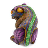 Bathing Wildcat Alebrije, Copal Wood