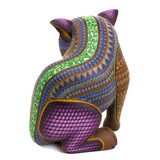 Bathing Wildcat Alebrije, Copal Wood