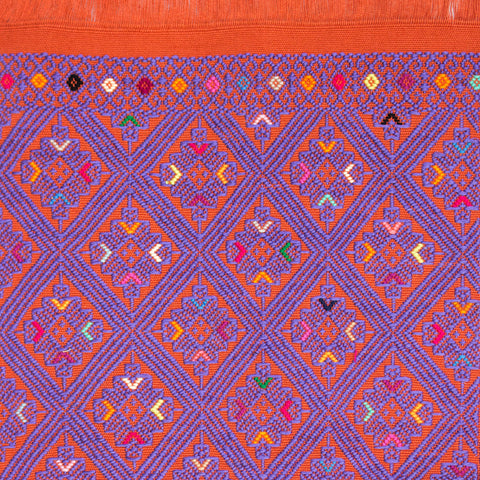 Orange & Purple Hanging Backstrap Loom, Backstrap Weaving