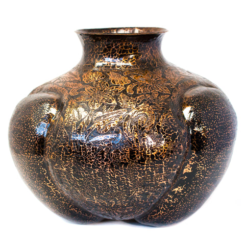 Spring Button Vase, Copper