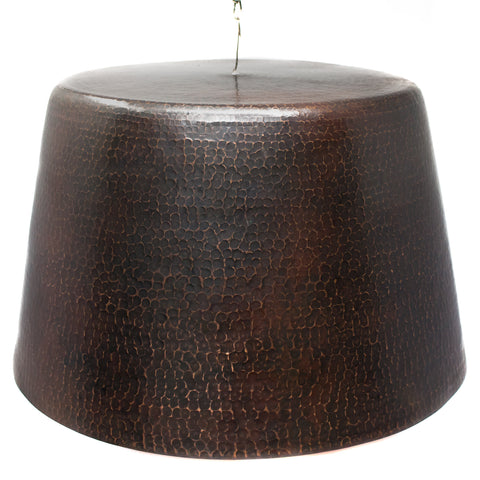 Wide Cone Shaped Lamp, Copper