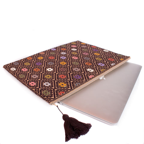 Diamonds Computer Case, Backstrap Loom