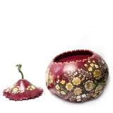 Large Red Tole with a Drawer, Laca