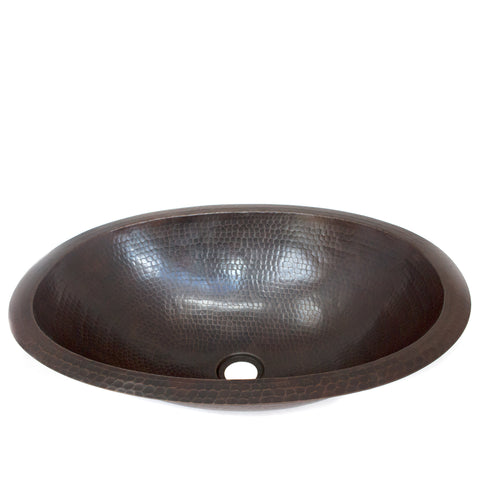 Oval Shaped Sink, Copper