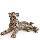 Large Jaguar Mother with Cub on Her Tail, Chiapas Pottery