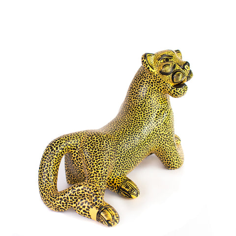 Teen Jaguar Laying Down, Chiapas Pottery