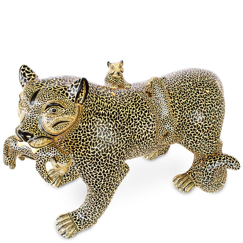 Extra Large Jaguar Mother, Chiapas Pottery