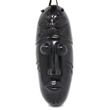 Elongated Butterfly Dream Mask, Scribed Black Clay