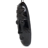 Elongated Butterfly Dream Mask, Scribed Black Clay