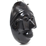Death Mask, Scribed Black Clay