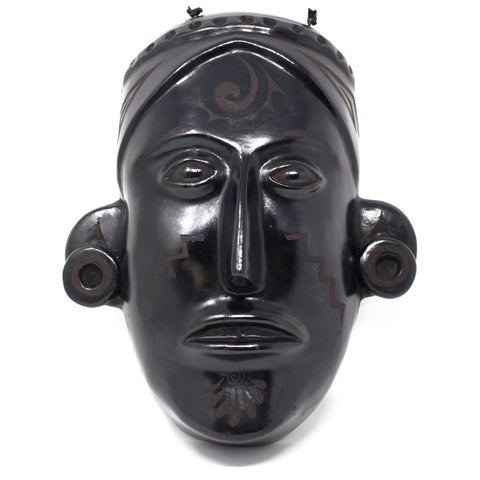 Jalisco Mask, Scribed Black Clay