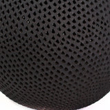 Textured and Pierced Drop Large Mezcalero, Oaxaca Black Clay