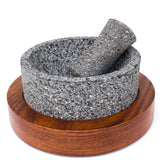 Round shaped Molcajete, Basalt Stone